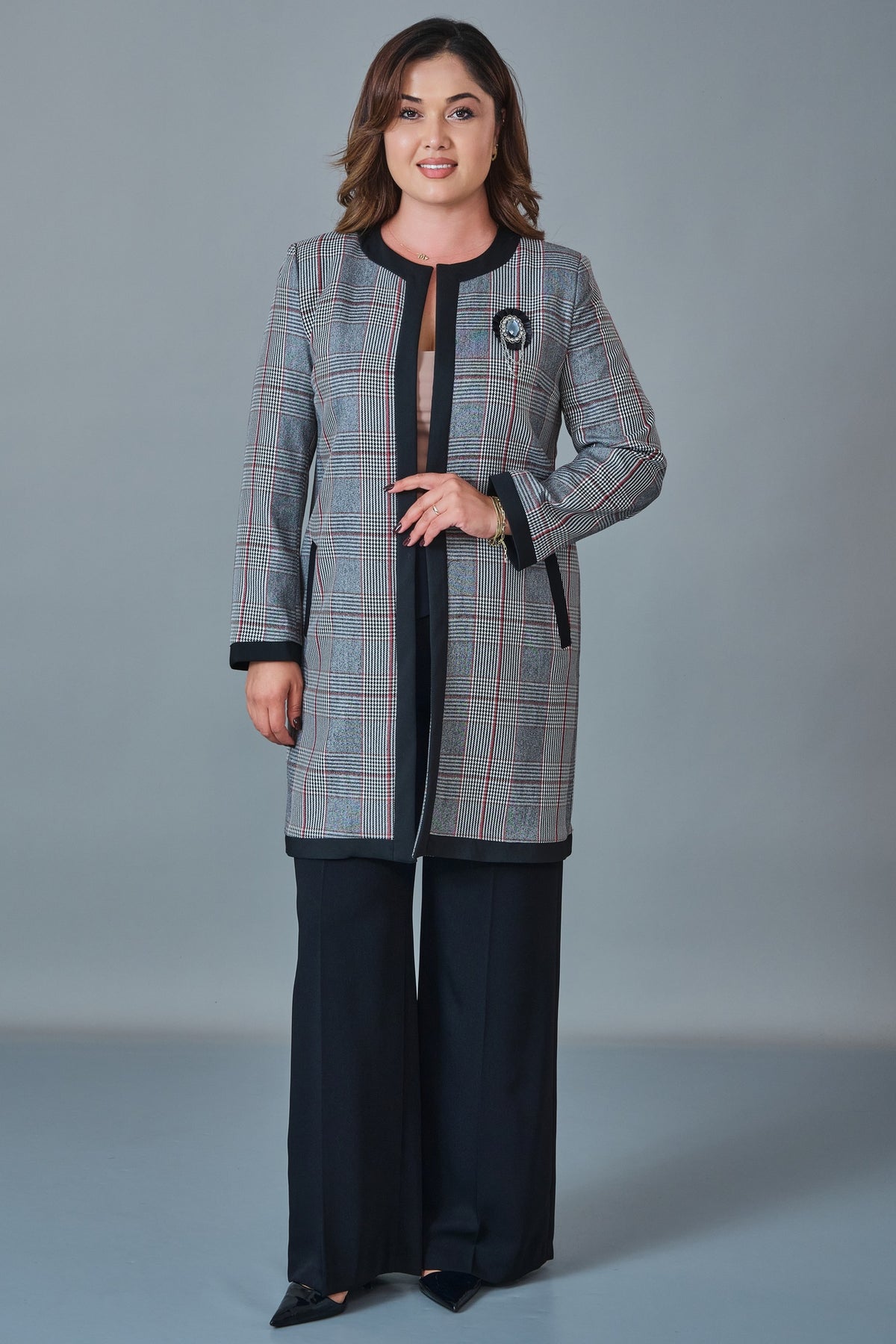 Selen - Plus Size Coat (SLN27K38347)