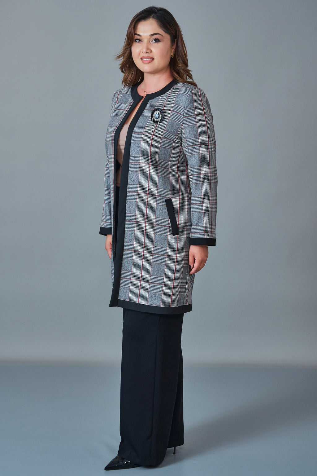Selen - Plus Size Coat (SLN27K38347)