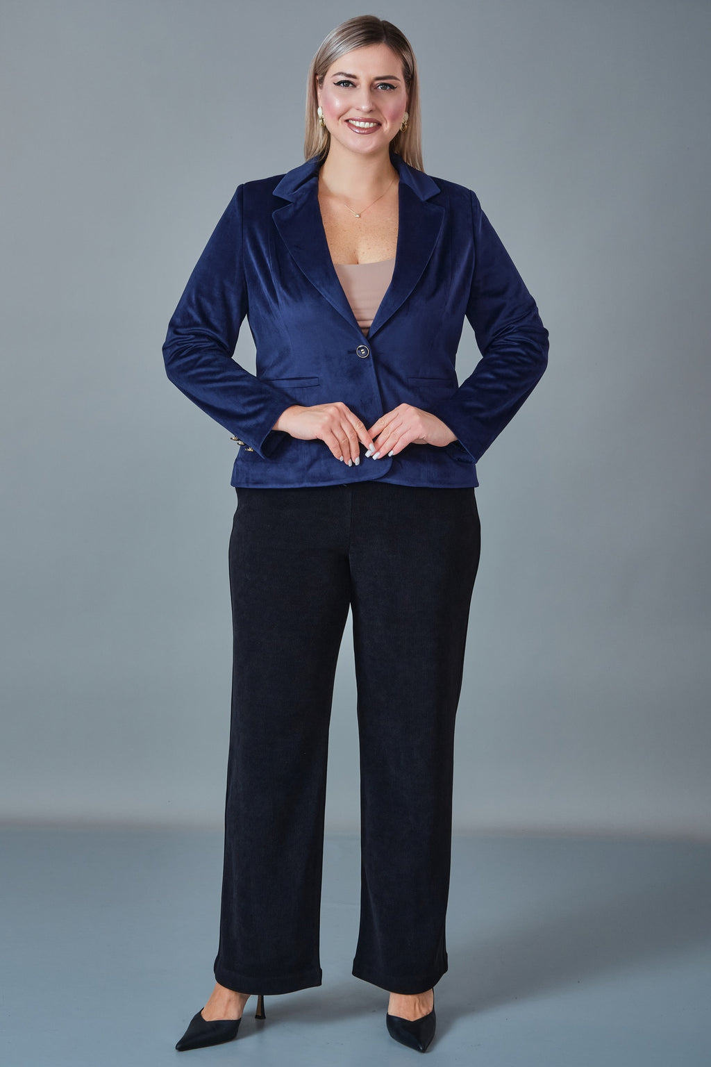 Hatunca - Plus Size Suit (HTC27K184080BB)