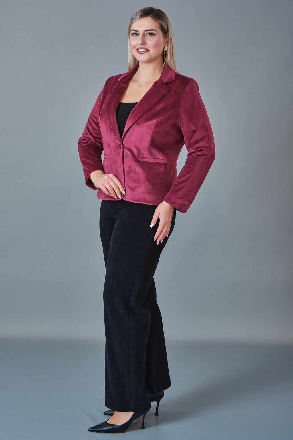 Hatunca - Plus Size Suit (HTC27K184080BB)