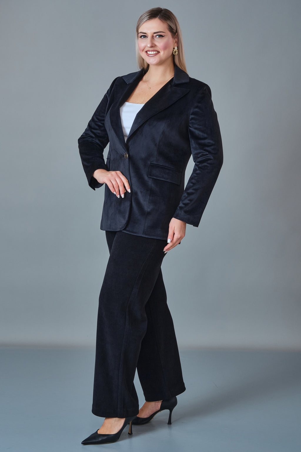 Hatunca - Plus Size Suit (HTC27K184082BB)