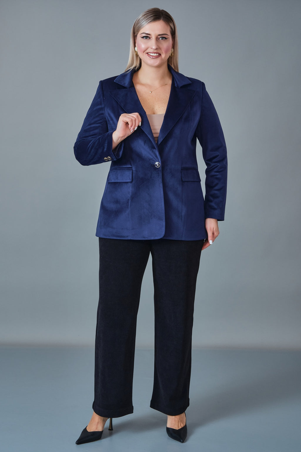 Hatunca - Plus Size Suit (HTC27K184082BB)