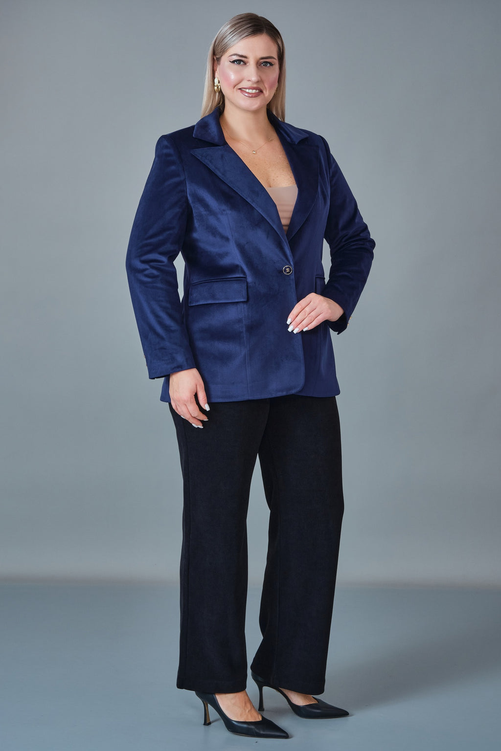Hatunca - Plus Size Suit (HTC27K184082BB)