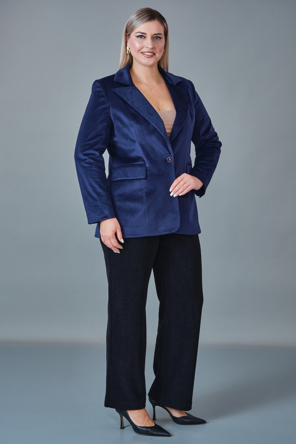 Hatunca - Plus Size Suit (HTC27K184082BB)