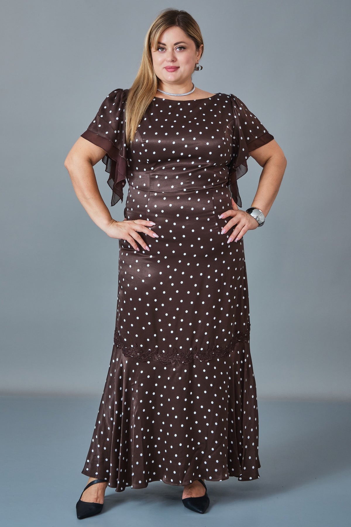 Chiffon Line - Plus Size Dress (CFL27K3503)