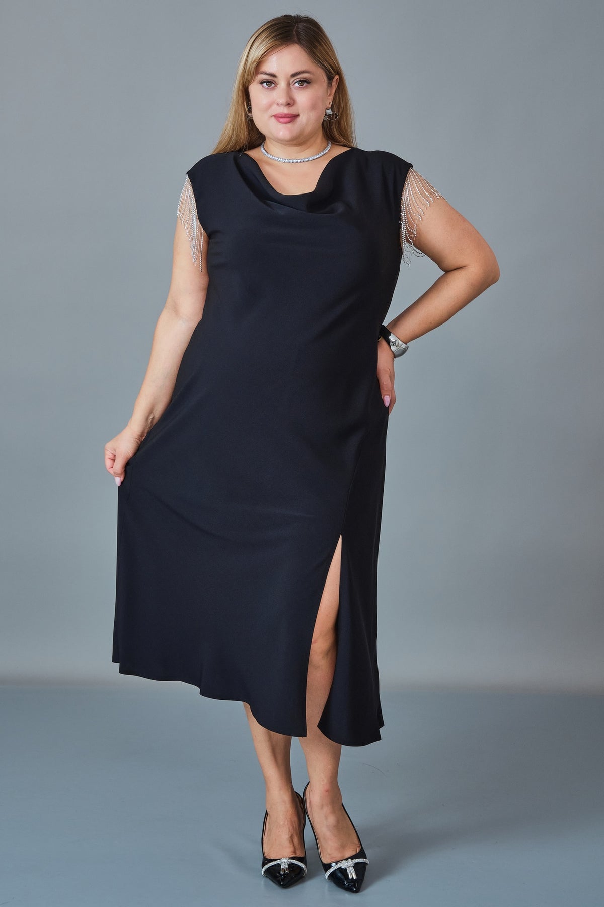 Chiffon Line - Plus Size Dress (CFL27K3536)
