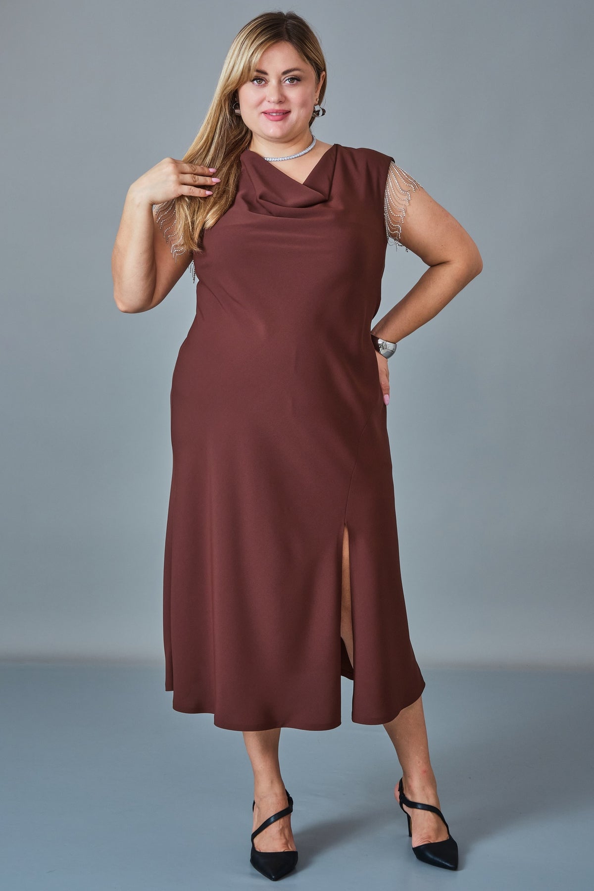Chiffon Line - Plus Size Dress (CFL27K3536)