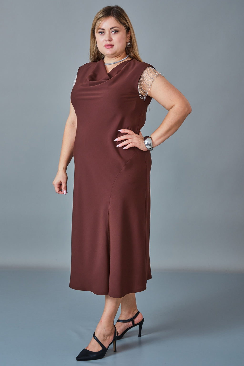 Chiffon Line - Plus Size Dress (CFL27K3536)