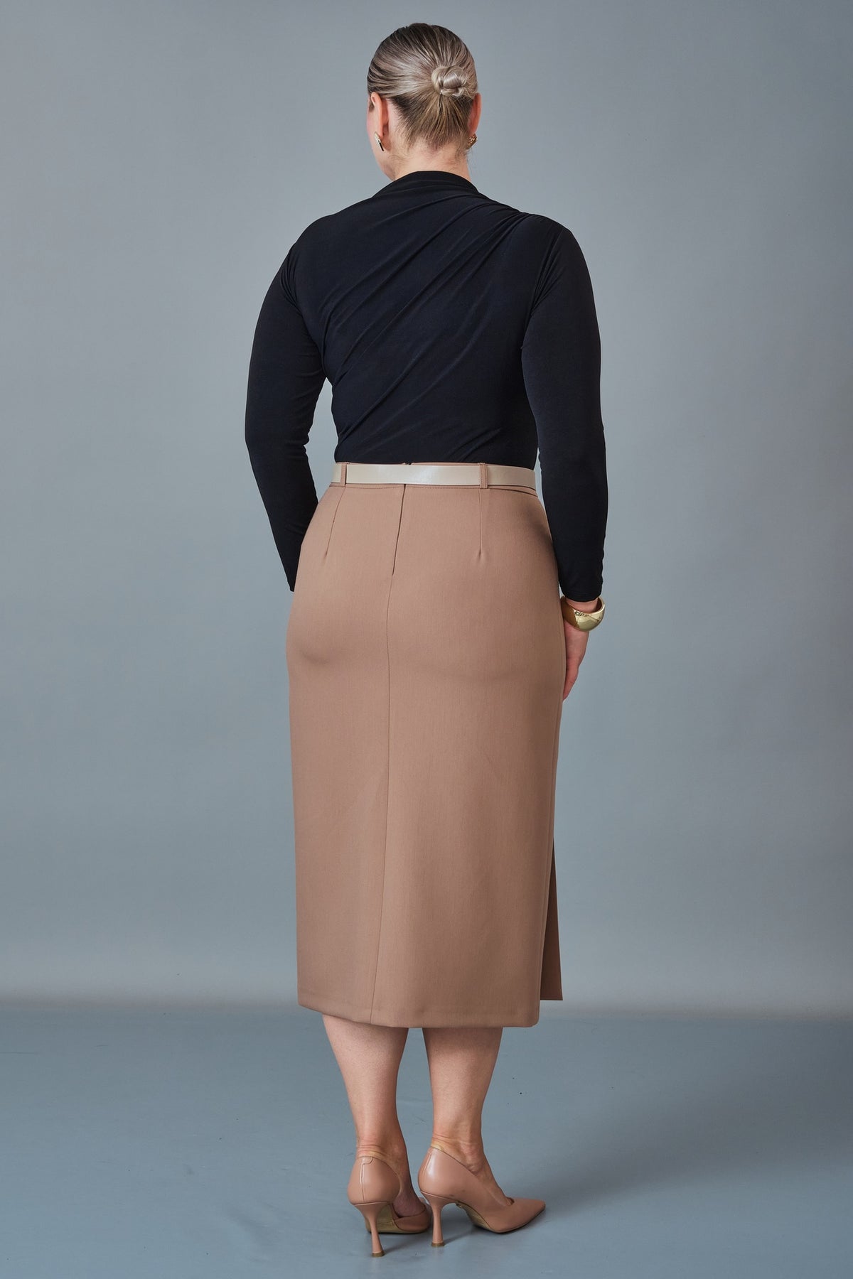Butik Dayi - Plus Size Skirt (BDY27K31558-576)