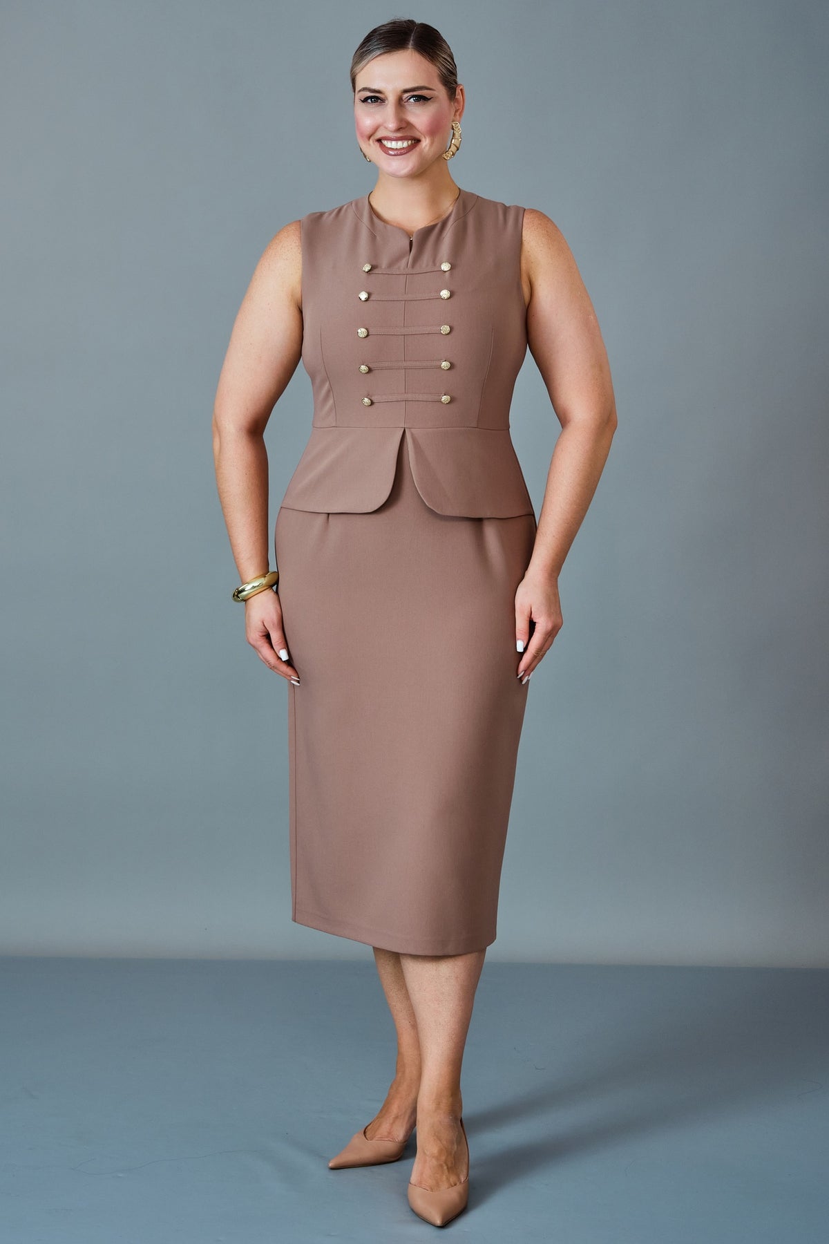 Butik Dayi - Plus Size Dress (BDY27K61379-576)