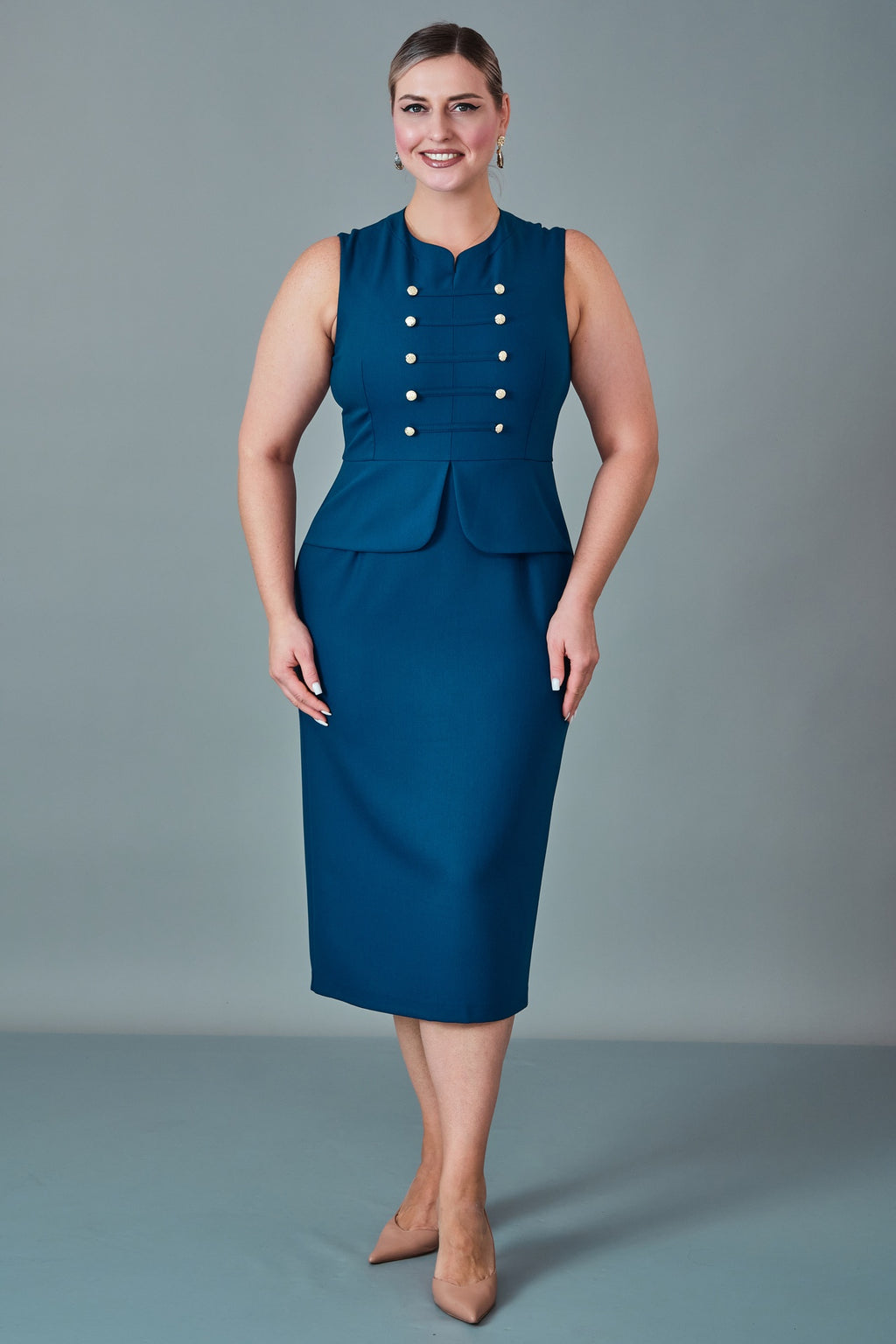 Butik Dayi - Plus Size Dress (BDY27K61379-576)