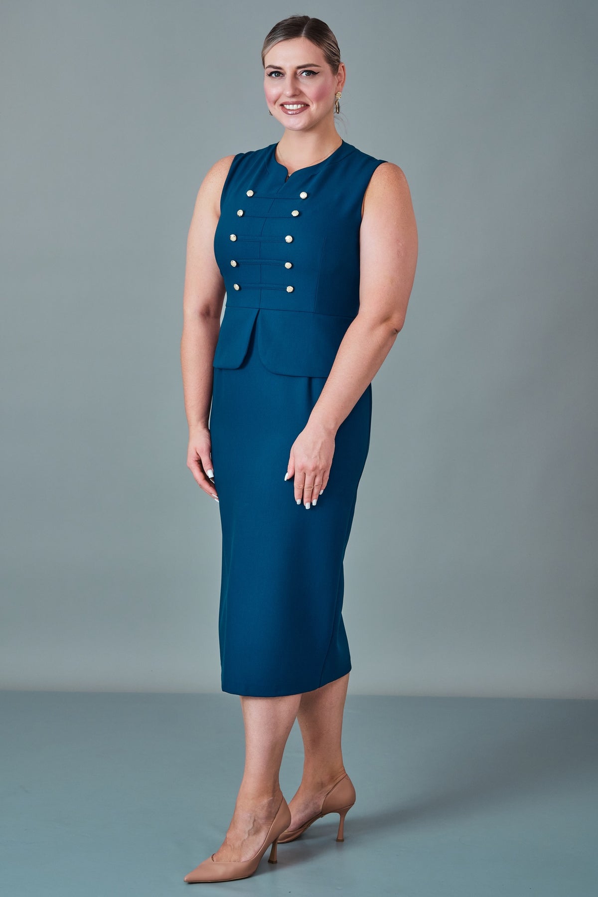 Butik Dayi - Plus Size Dress (BDY27K61379-576)