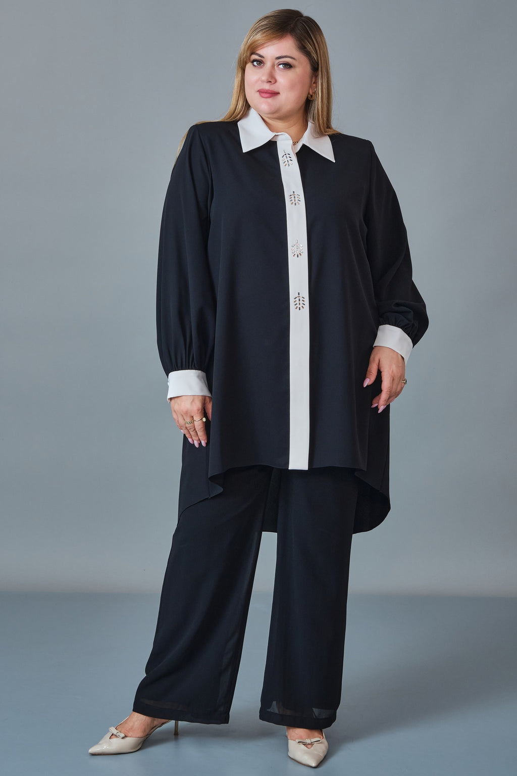 Kifayet - Extended Plus Size Tunic (KFT27K23812)