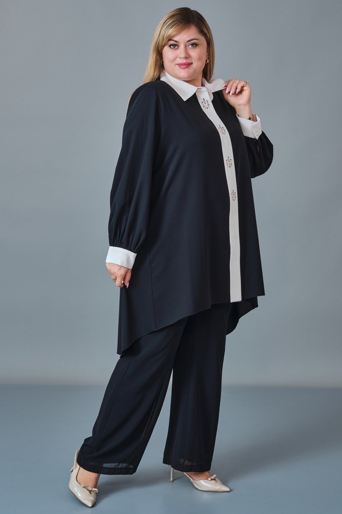 Kifayet - Extended Plus Size Tunic (KFT27K23812)