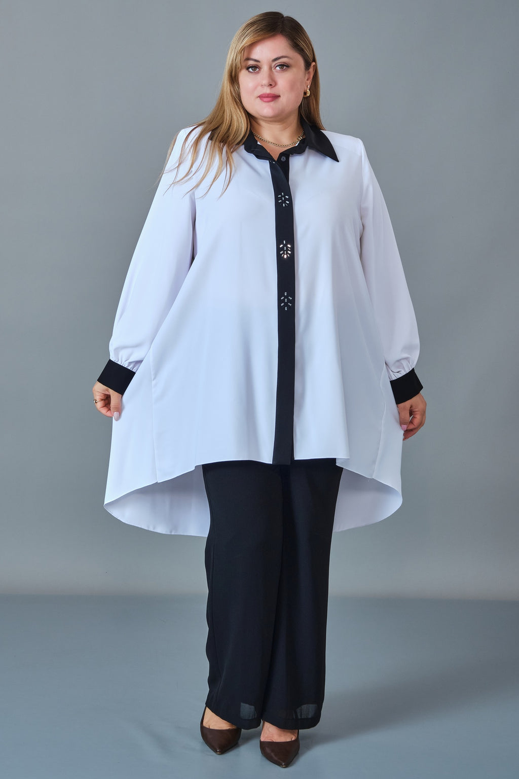 Kifayet - Extended Plus Size Tunic (KFT27K23812)