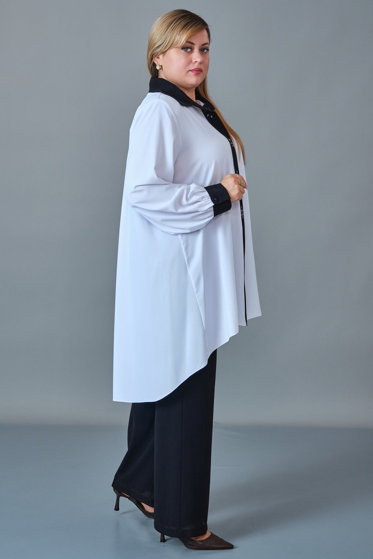 Kifayet - Extended Plus Size Tunic (KFT27K23812)