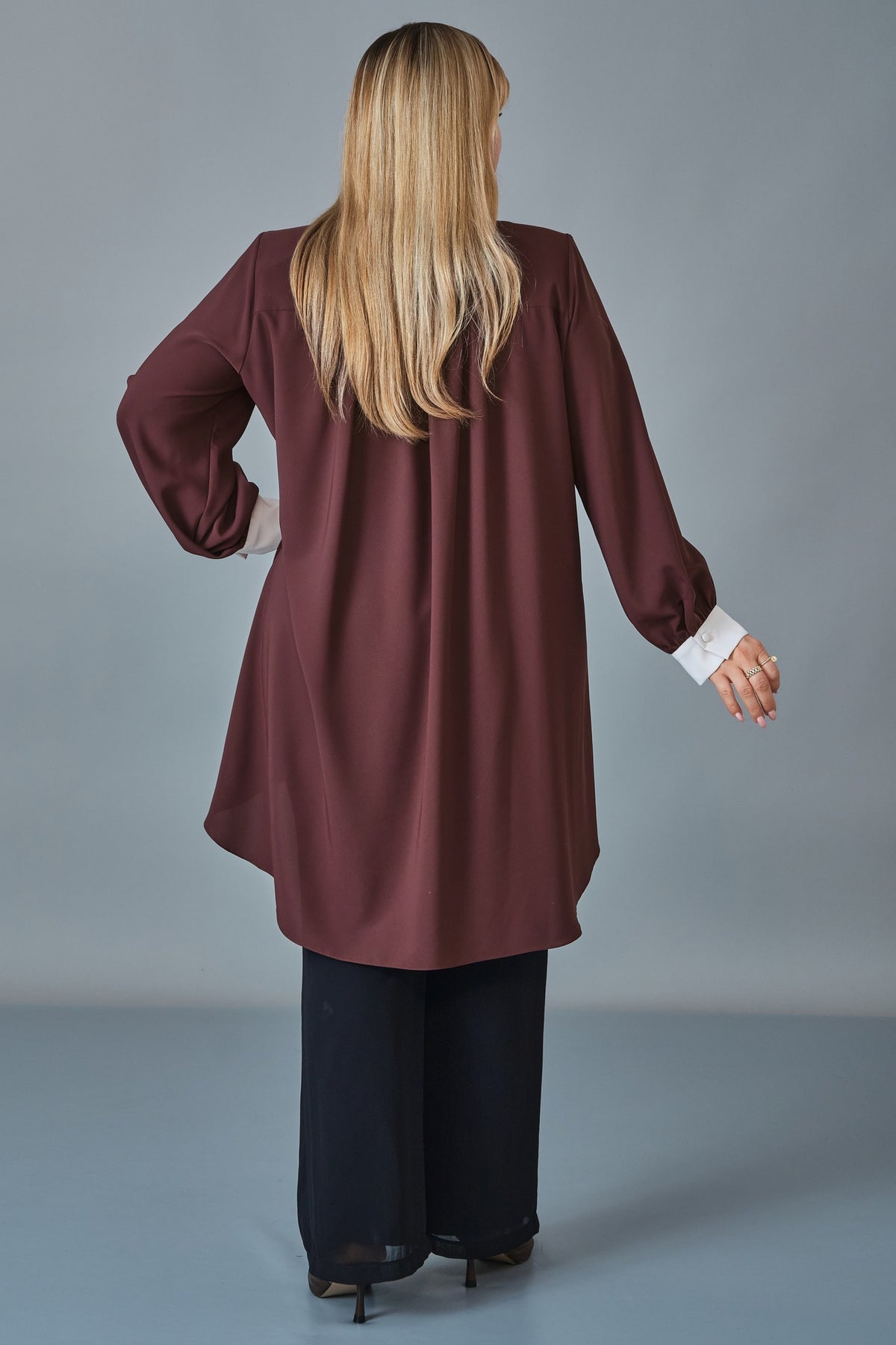 Kifayet - Extended Plus Size Tunic (KFT27K23812)