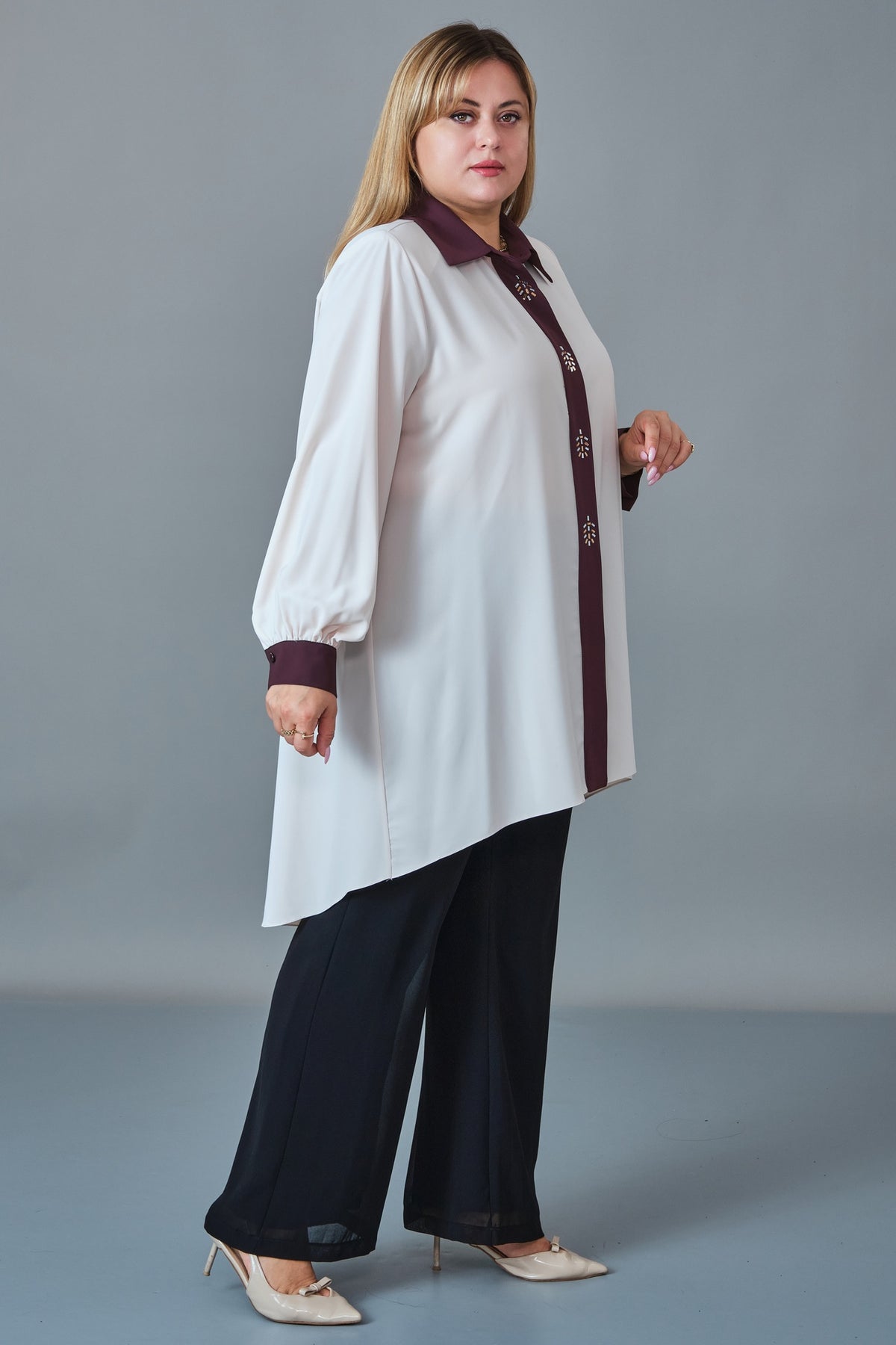 Kifayet - Extended Plus Size Tunic (KFT27K23812)