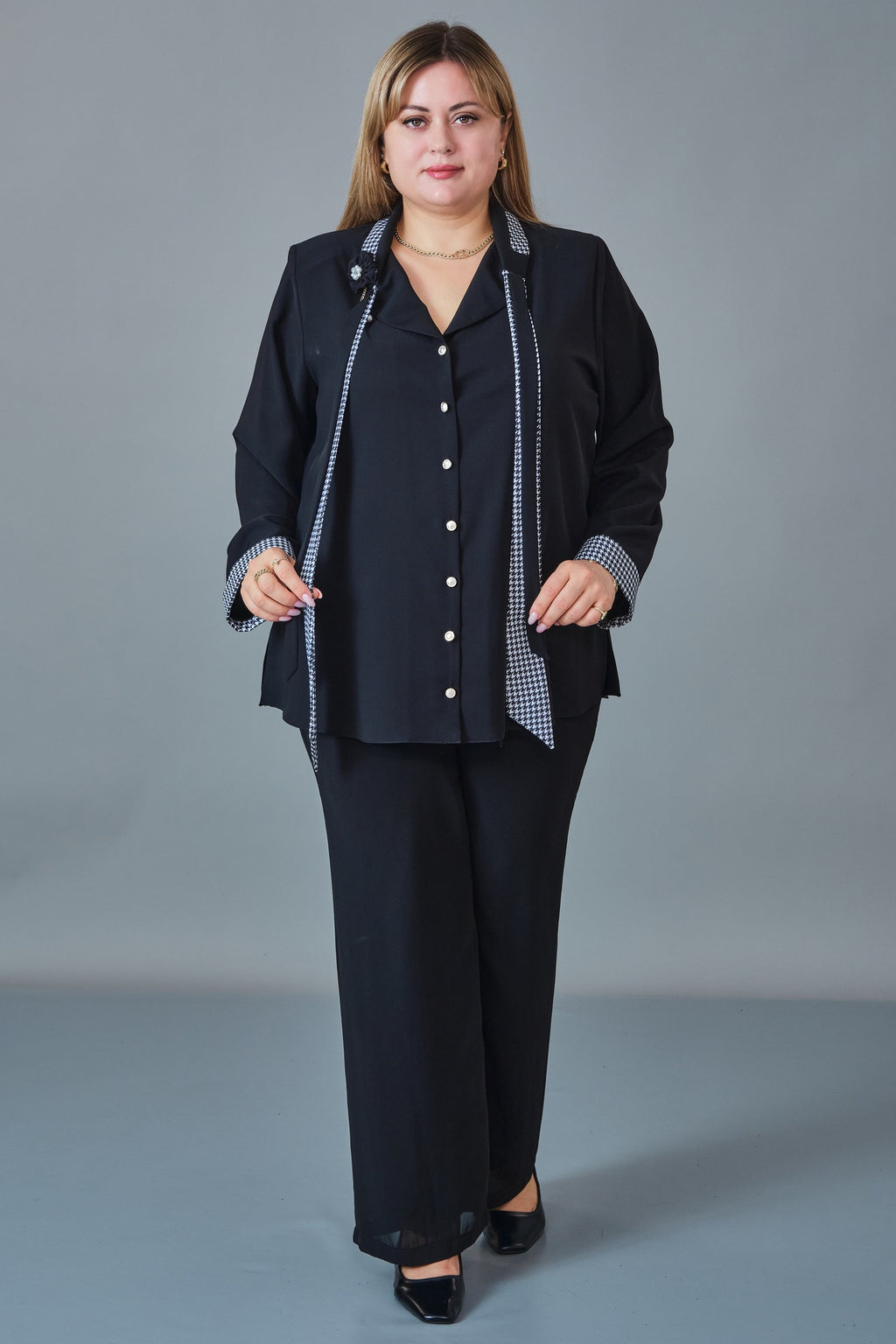 Kifayet - Extended Plus Size Blouse (KFT27K23822)