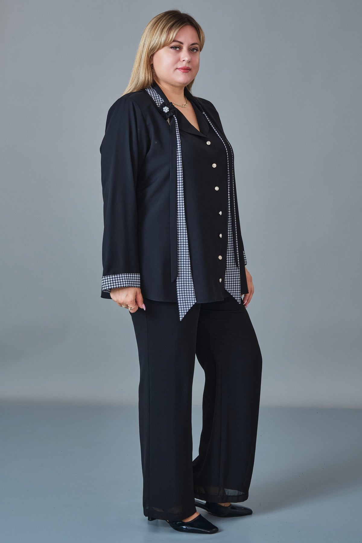 Kifayet - Extended Plus Size Blouse (KFT27K23822)