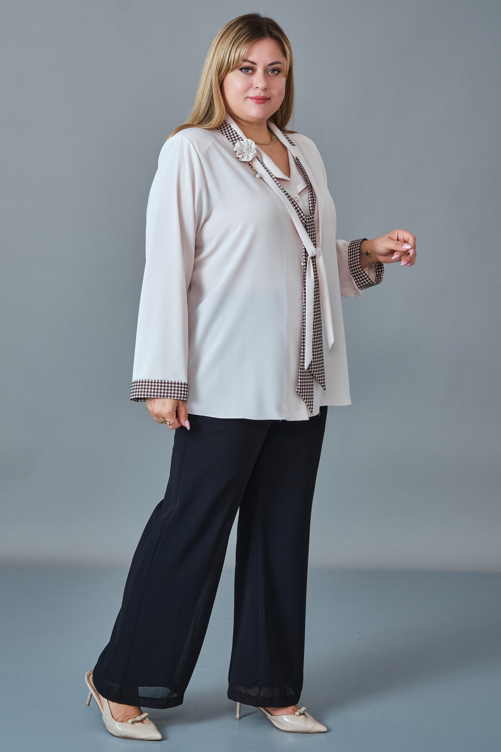 Kifayet - Extended Plus Size Blouse (KFT27K23822)