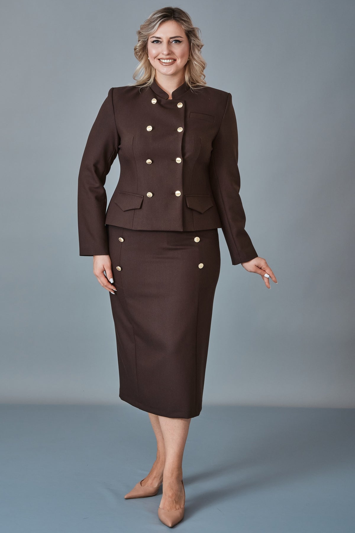 Butik Dayi - Plus Size Suit (BDY27K44430-31598-576)
