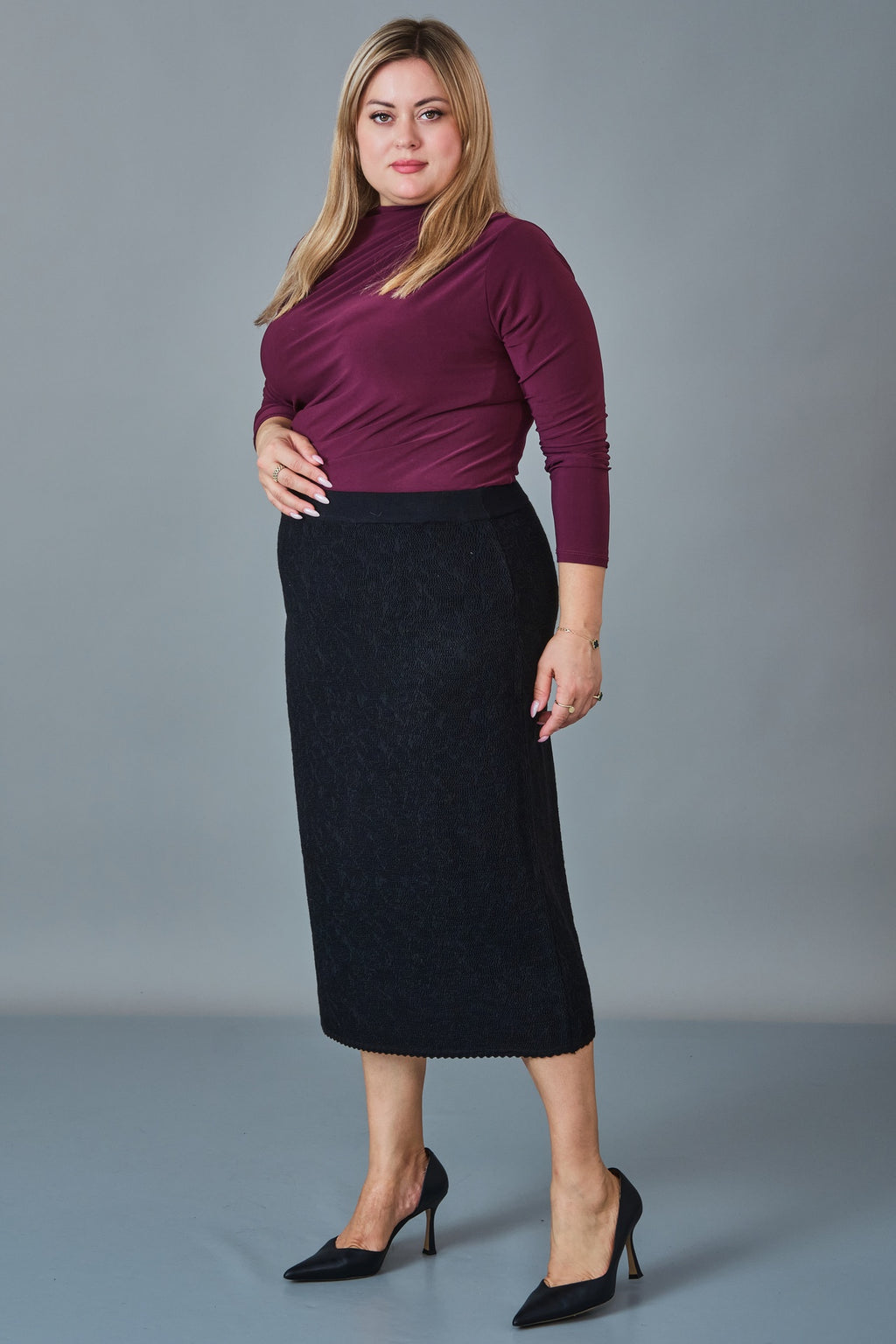 Charme - Extended Plus Size Skirt (CHM27K7102)