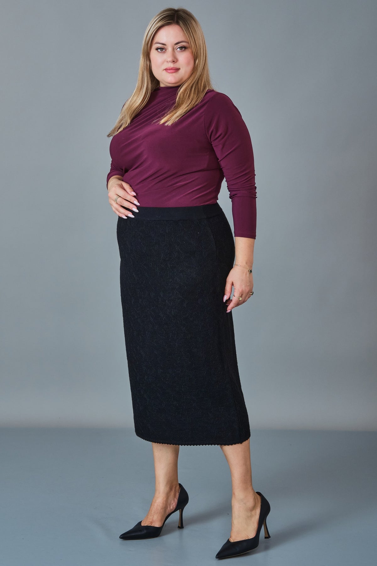 Charme - Extended Plus Size Skirt (CHM27K7102)
