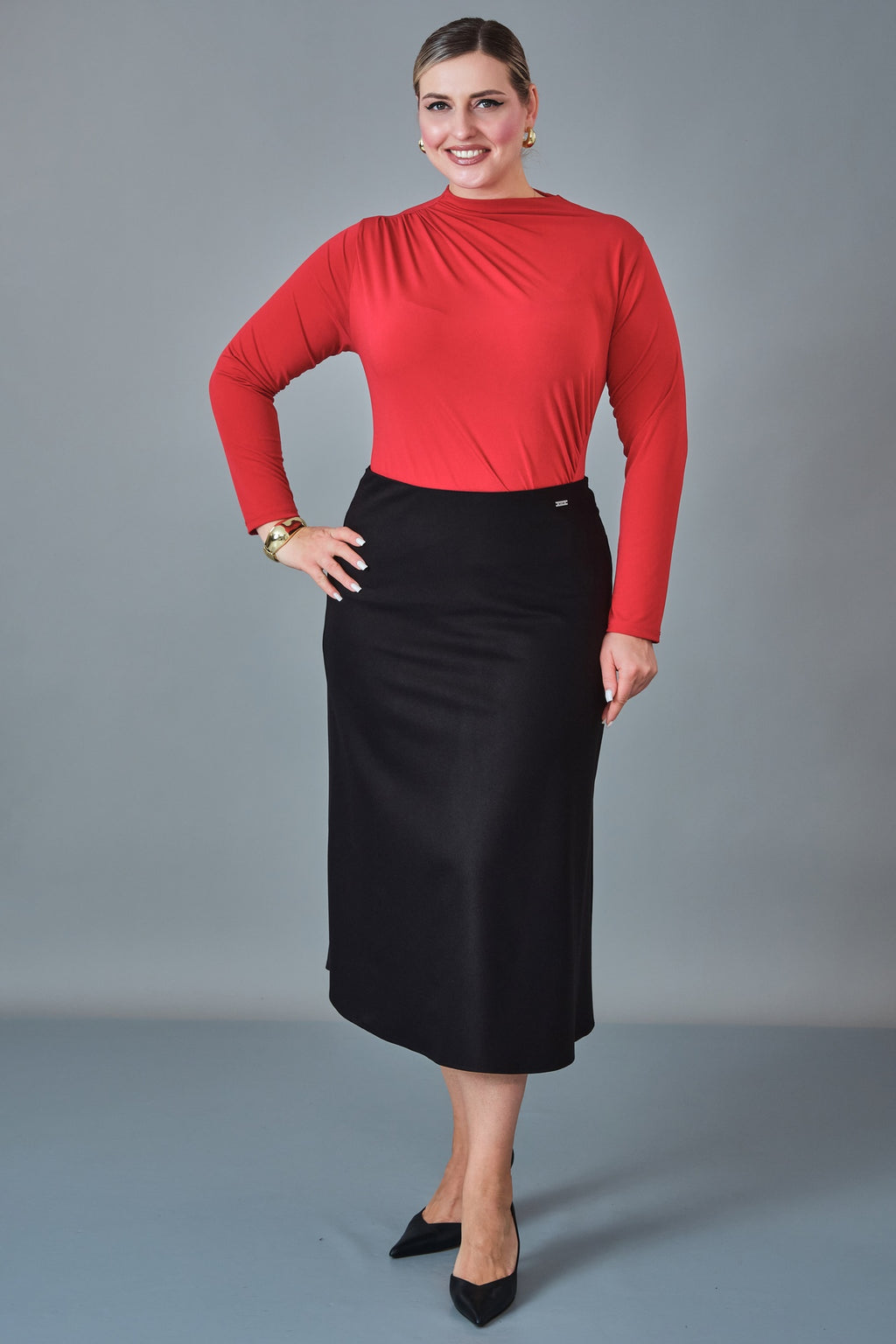 Elitline - Plus Size Skirt (ELT27K2-24-4042)