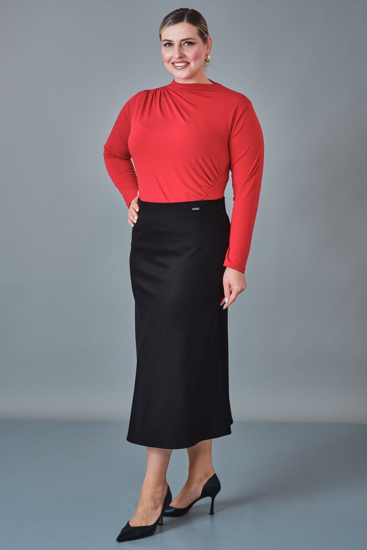 Elitline - Plus Size Skirt (ELT27K2-24-4042)