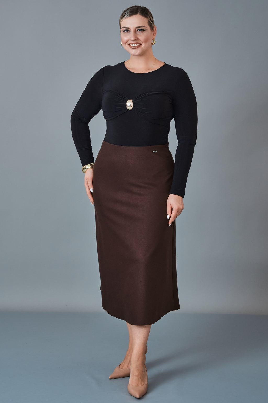 Elitline - Plus Size Skirt (ELT27K2-24-4042)