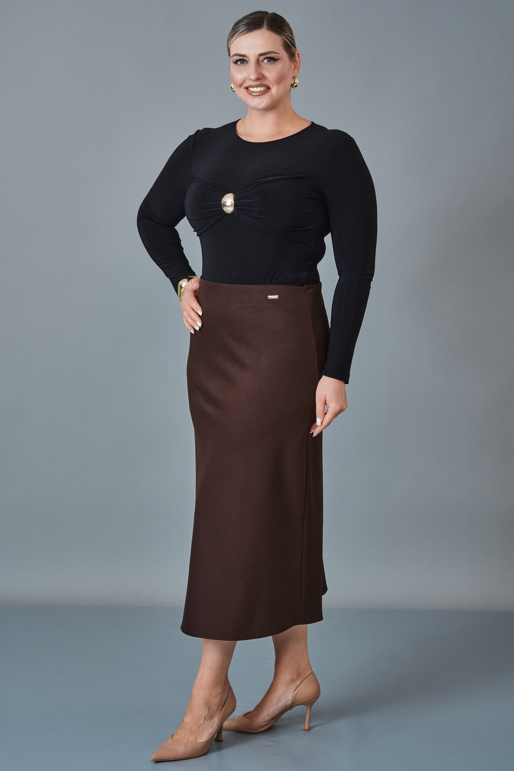Elitline - Plus Size Skirt (ELT27K2-24-4042)