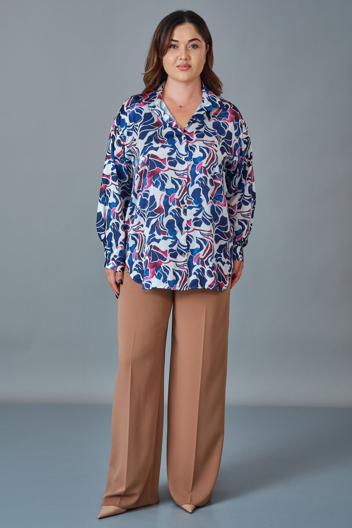 Selen - Plus Size Blouse (SLN27K260270)