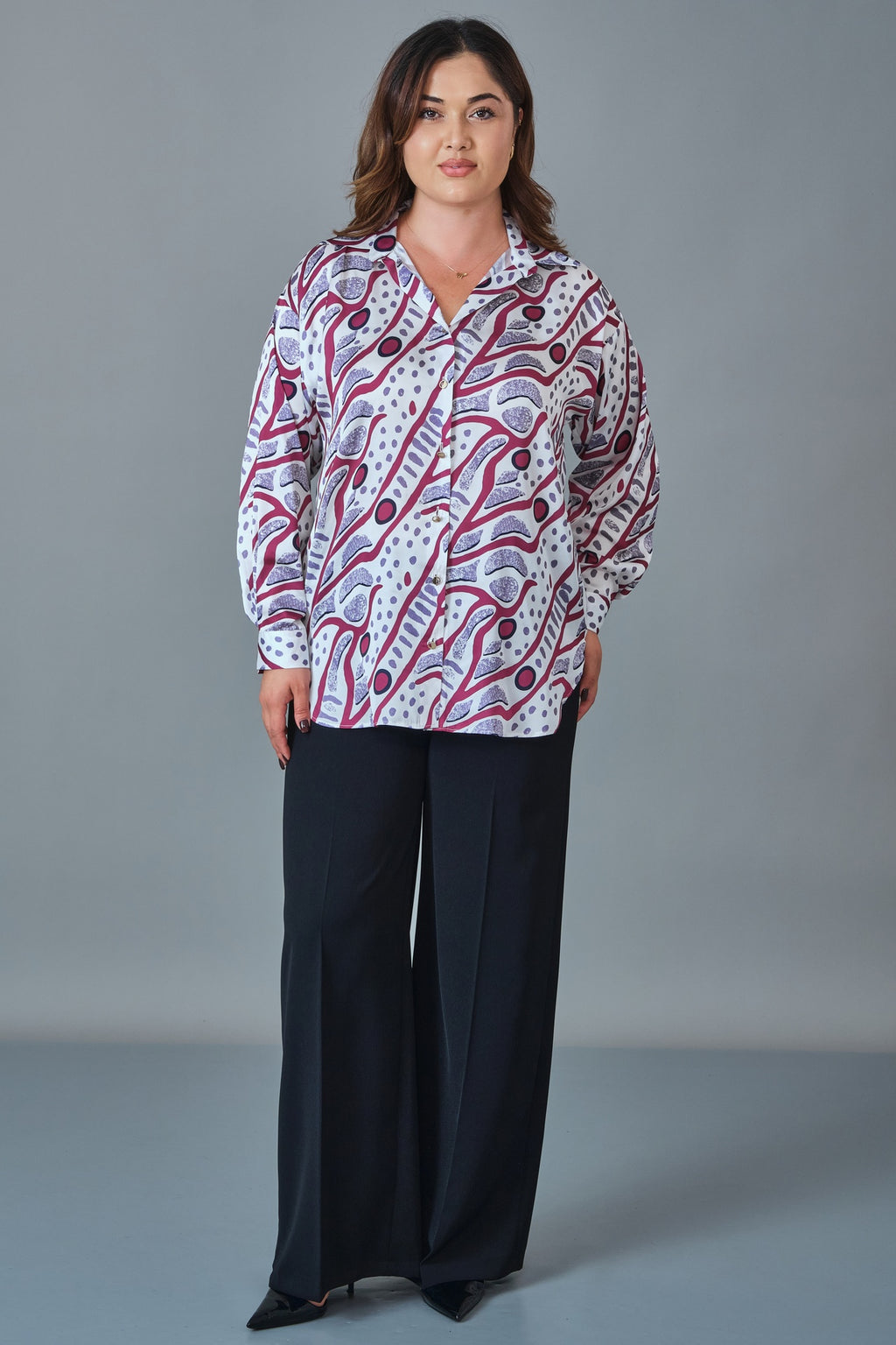 Selen - Plus Size Blouse (SLN27K260270)