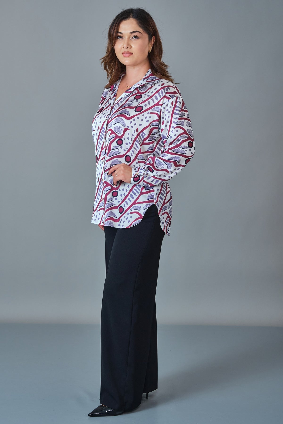 Selen - Plus Size Blouse (SLN27K260270)