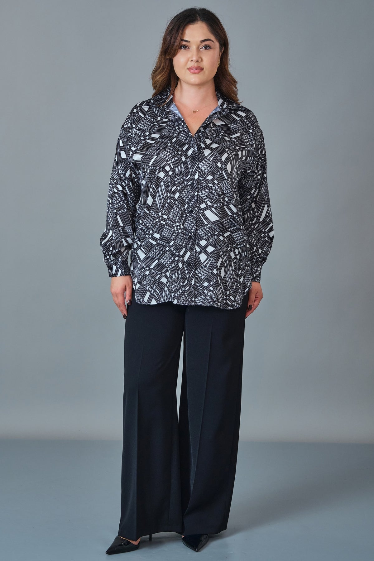 Selen - Plus Size Blouse (SLN27K260270)