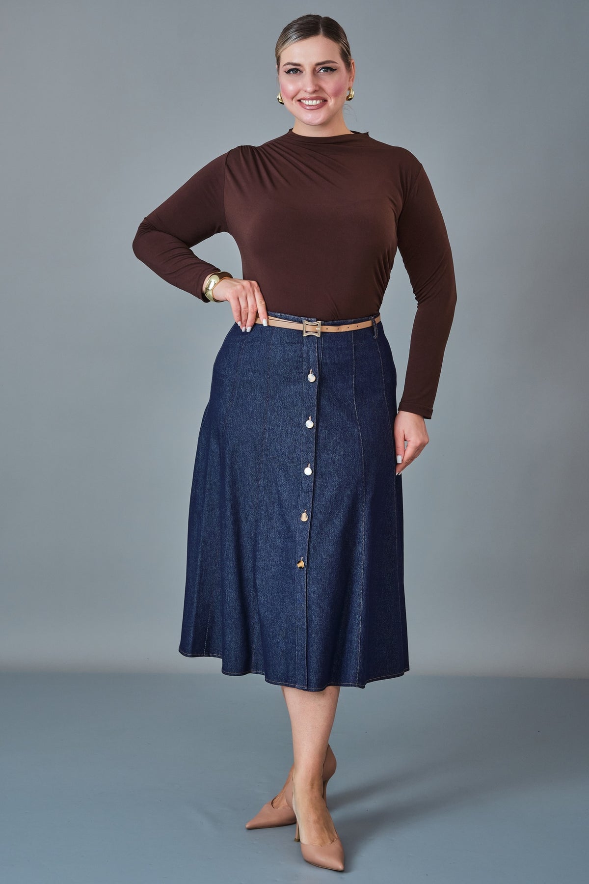 Elitline - Plus Size Skirt (ELT27K2-34-4010)