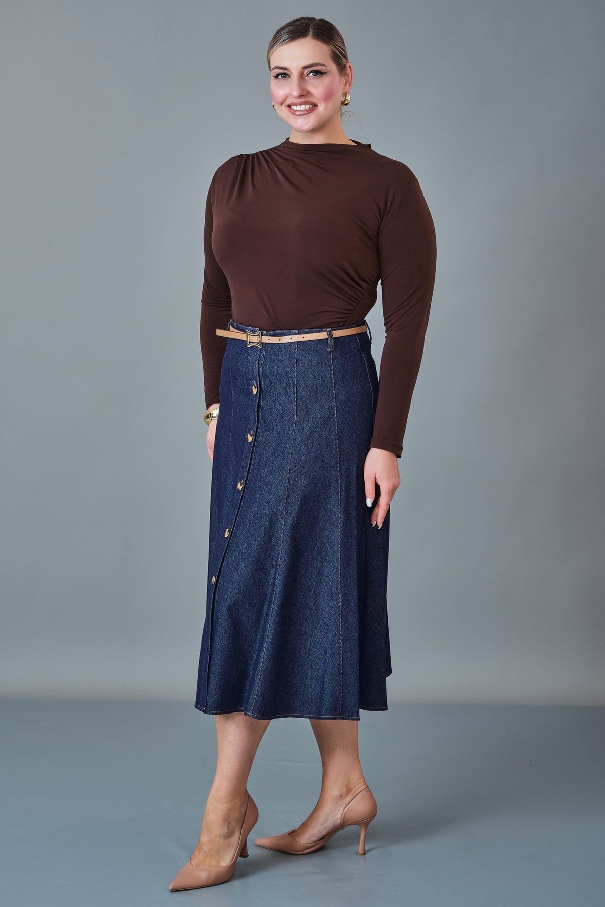 Elitline - Plus Size Skirt (ELT27K2-34-4010)