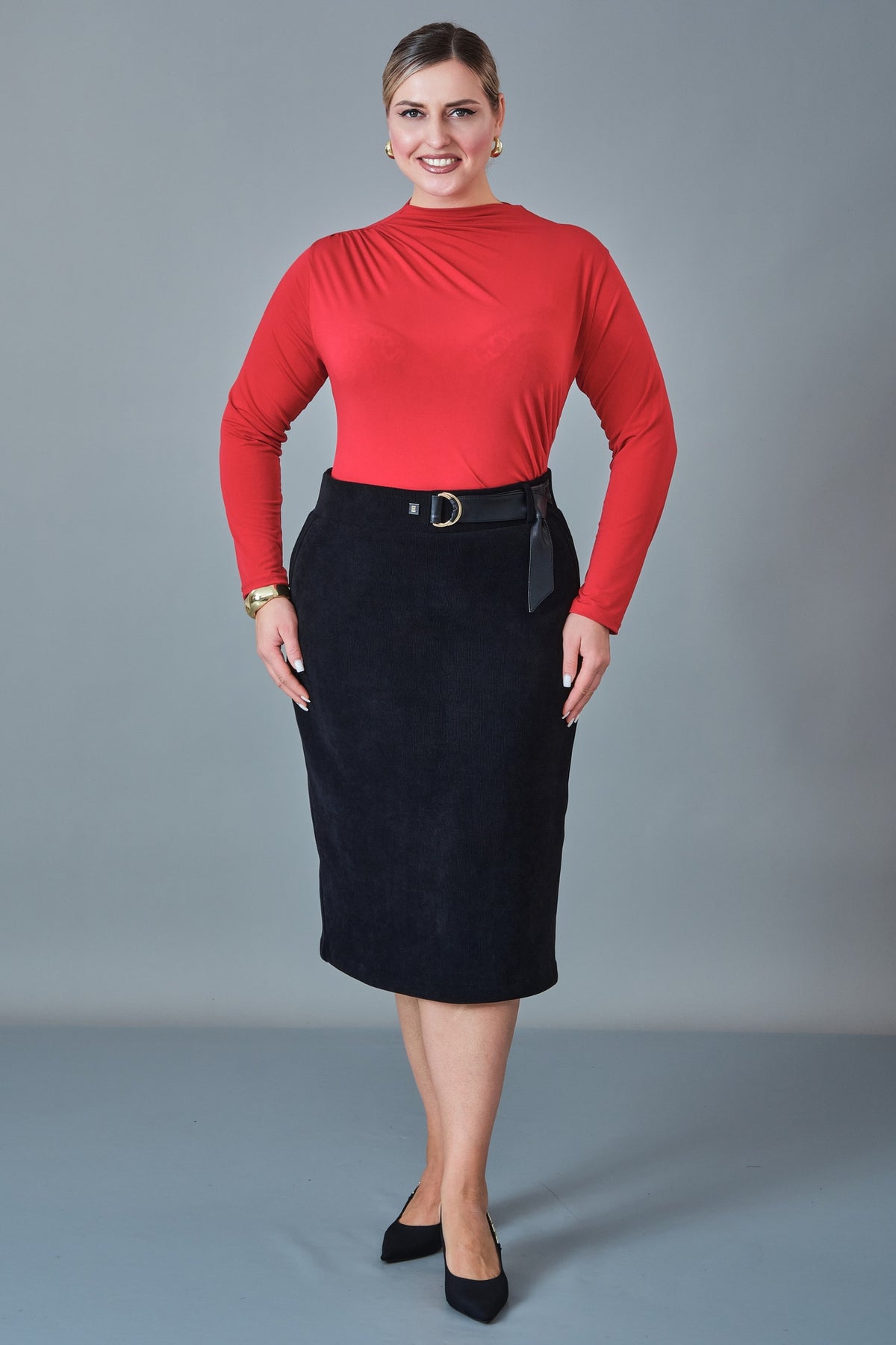 Elitline - Plus Size Skirt (ELT27K2-15-4045)
