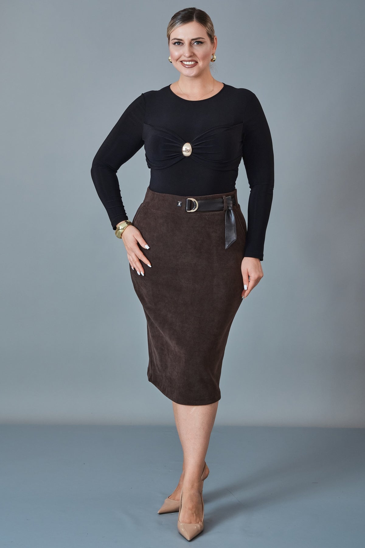 Elitline - Plus Size Skirt (ELT27K2-15-4045)