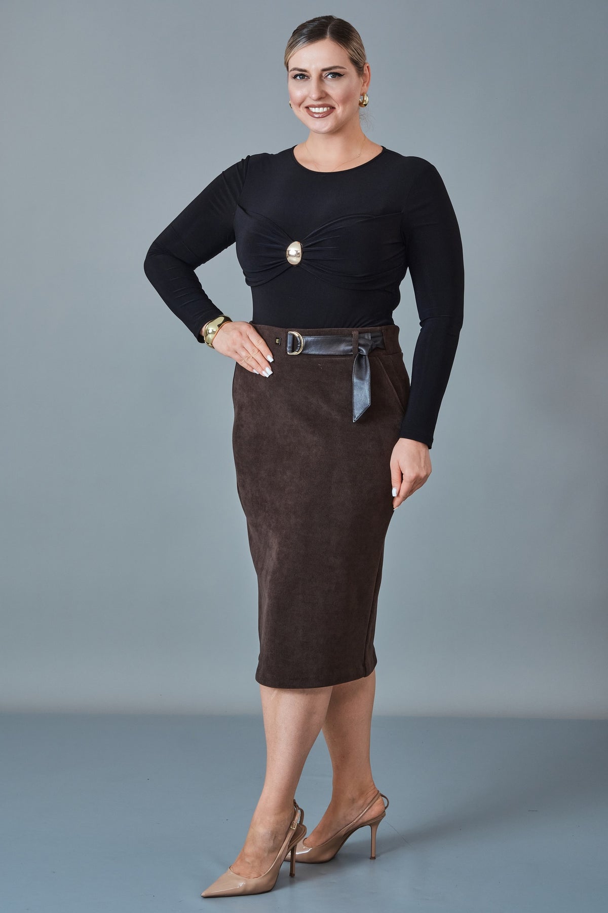Elitline - Plus Size Skirt (ELT27K2-15-4045)
