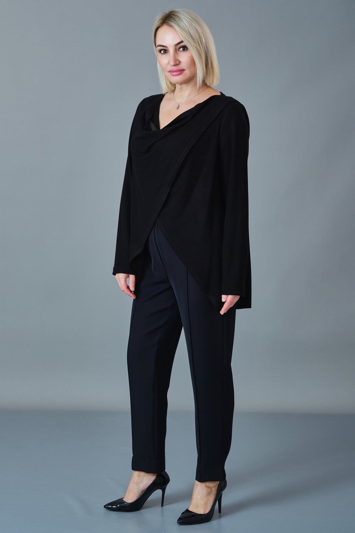 Allblack - Regular Size Blouse (AMH27K102280)