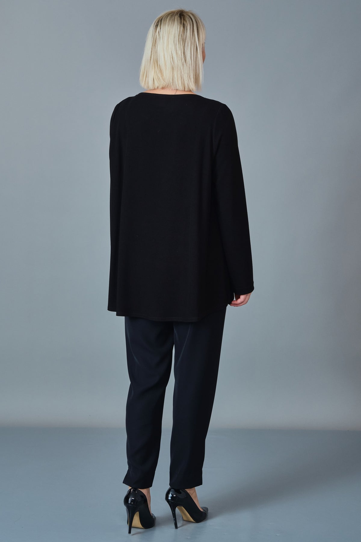 Allblack - Regular Size Blouse (AMH27K102280)
