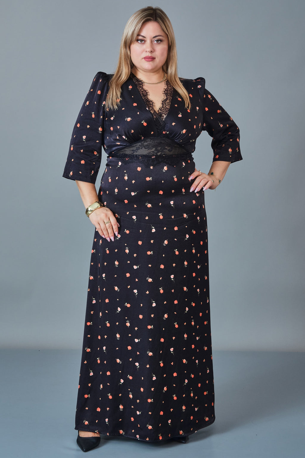 Chiffon Line - Plus Size Dress (CFL27K3532)