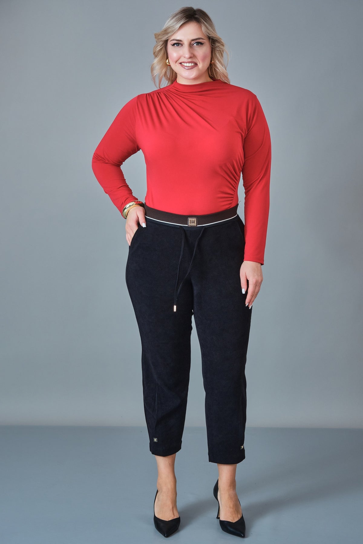 Elitline - Plus Size Trousers (ELT27K1-04-4153)