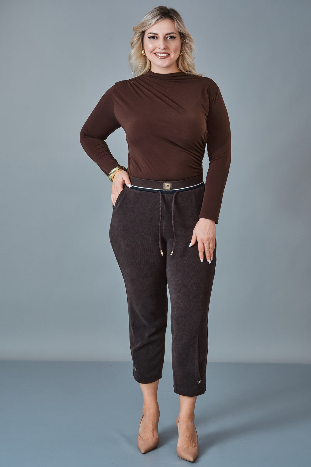 Elitline - Plus Size Trousers (ELT27K1-04-4153)