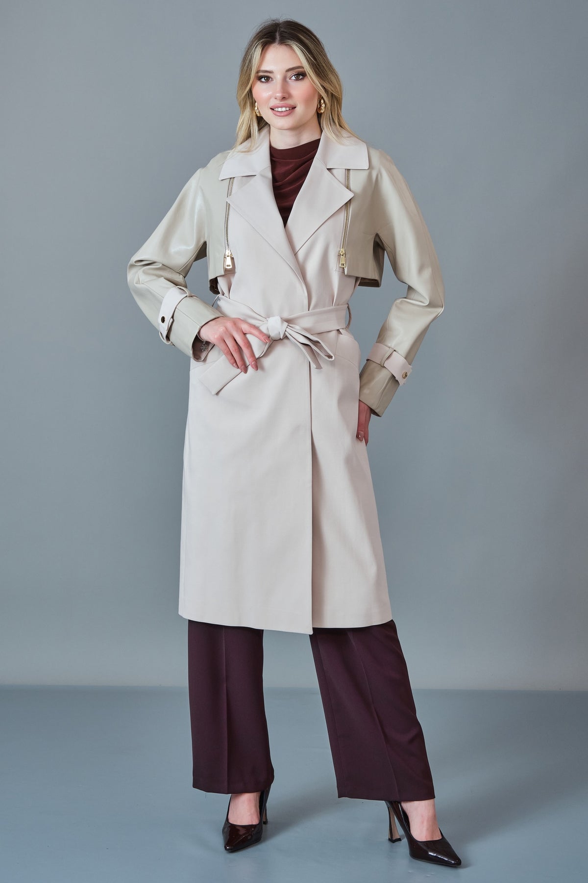 Renata - Regular Size Trench Coat (REN27KP3462)