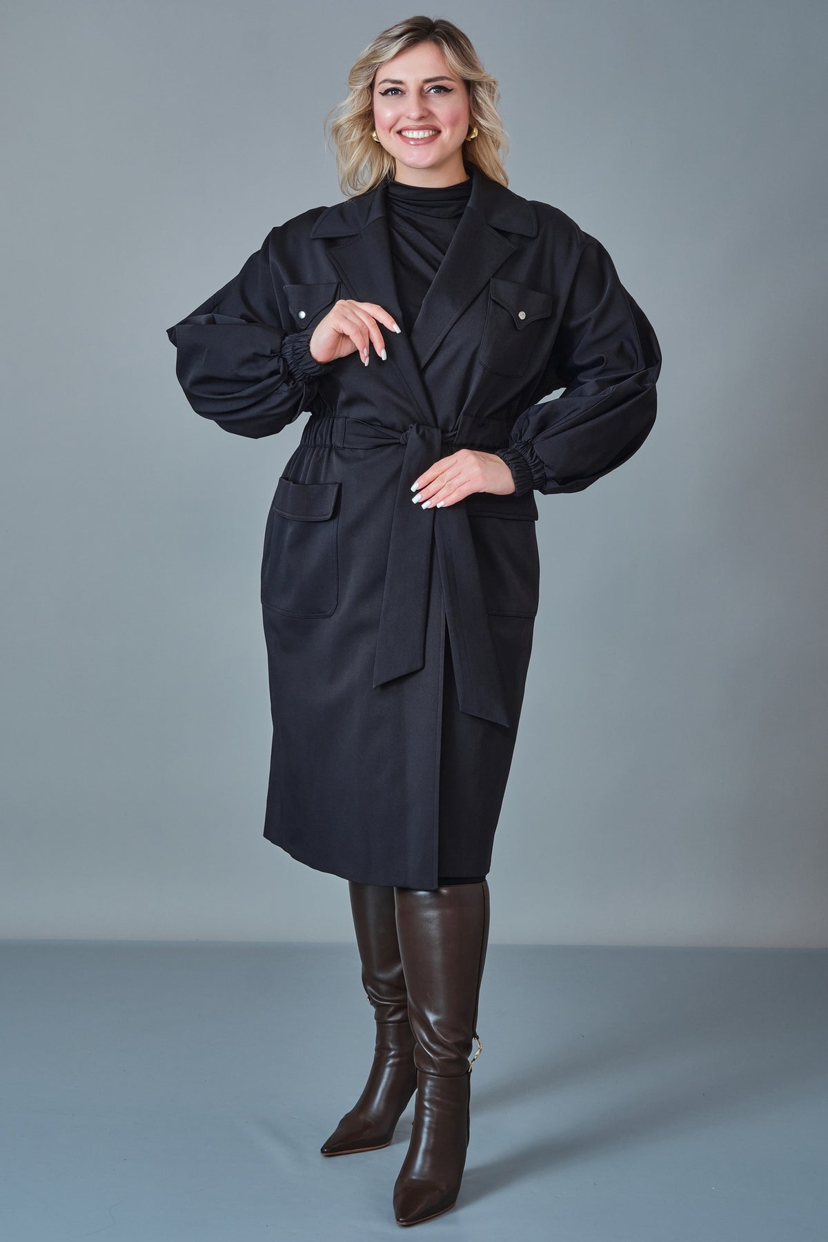 Renata - Plus Size Trench Coat (REN27KP206.6)