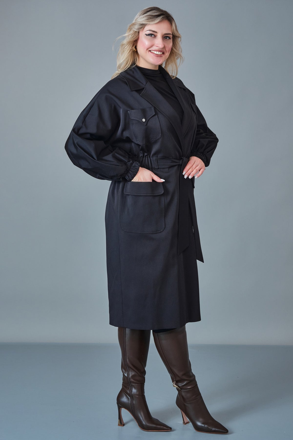 Renata - Plus Size Trench Coat (REN27KP206.6)