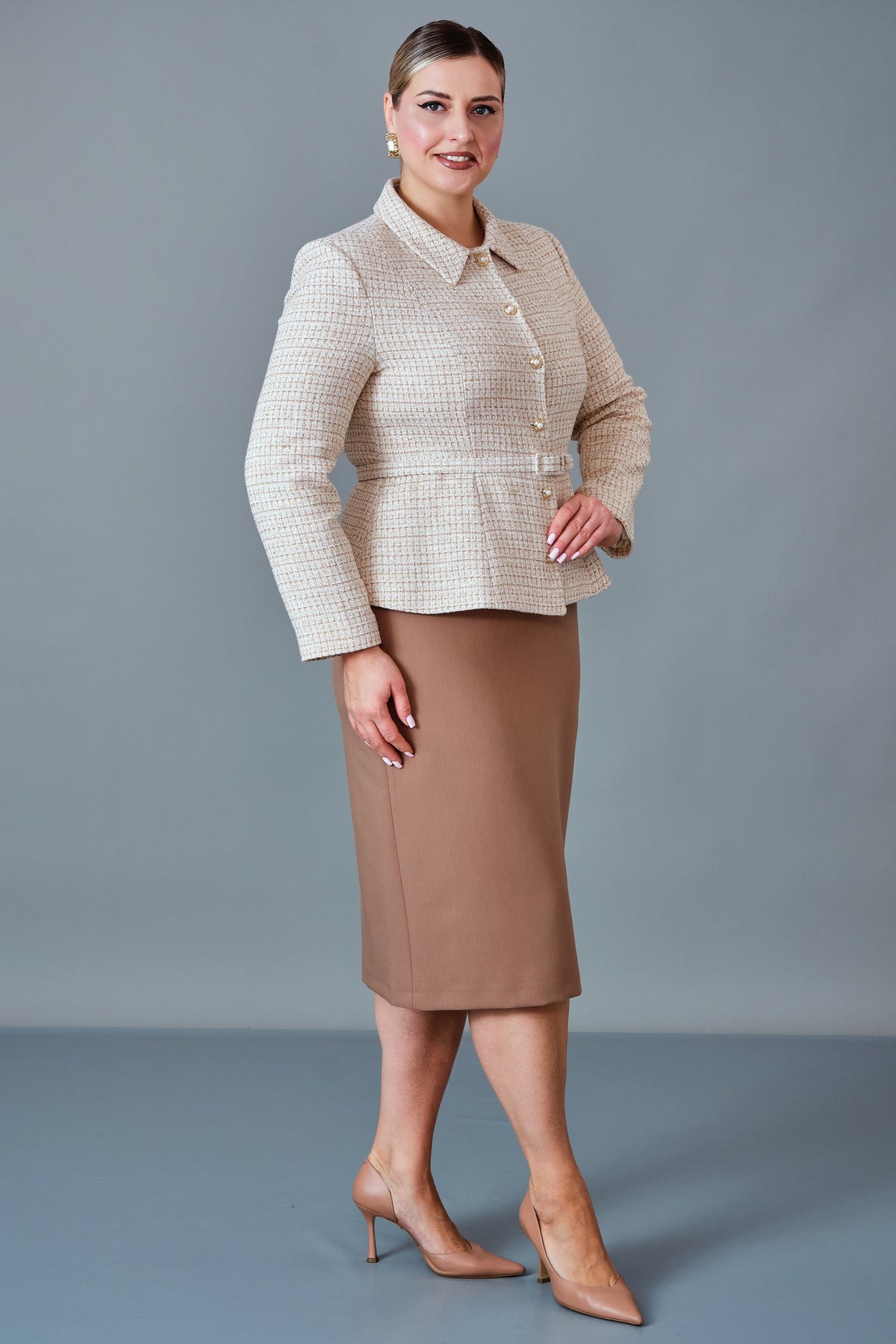 Butik Dayi - Plus Size Suit (BDY27K44442-31606-1004)